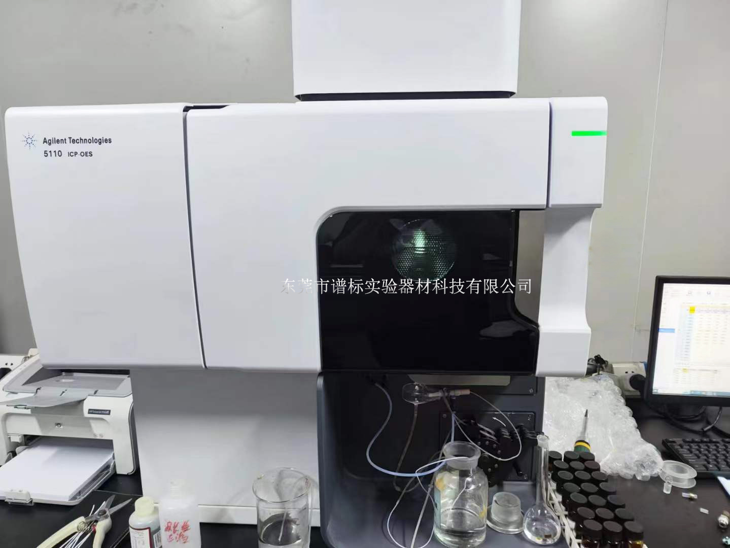 安捷倫電感耦合等離子發(fā)射光譜儀ICPOES 5110 在東莞某檢測安裝調試