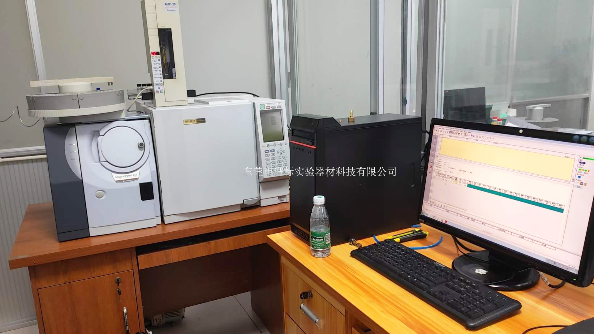 安捷倫氣質聯(lián)用儀GCMS，QP2010PLUS+塔盤及其他前處理設備在廣州安裝調試完畢